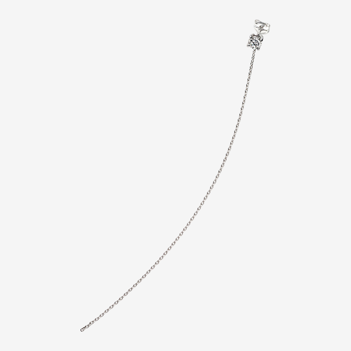 チェーンピアスチャーム 10cm(K10WG)