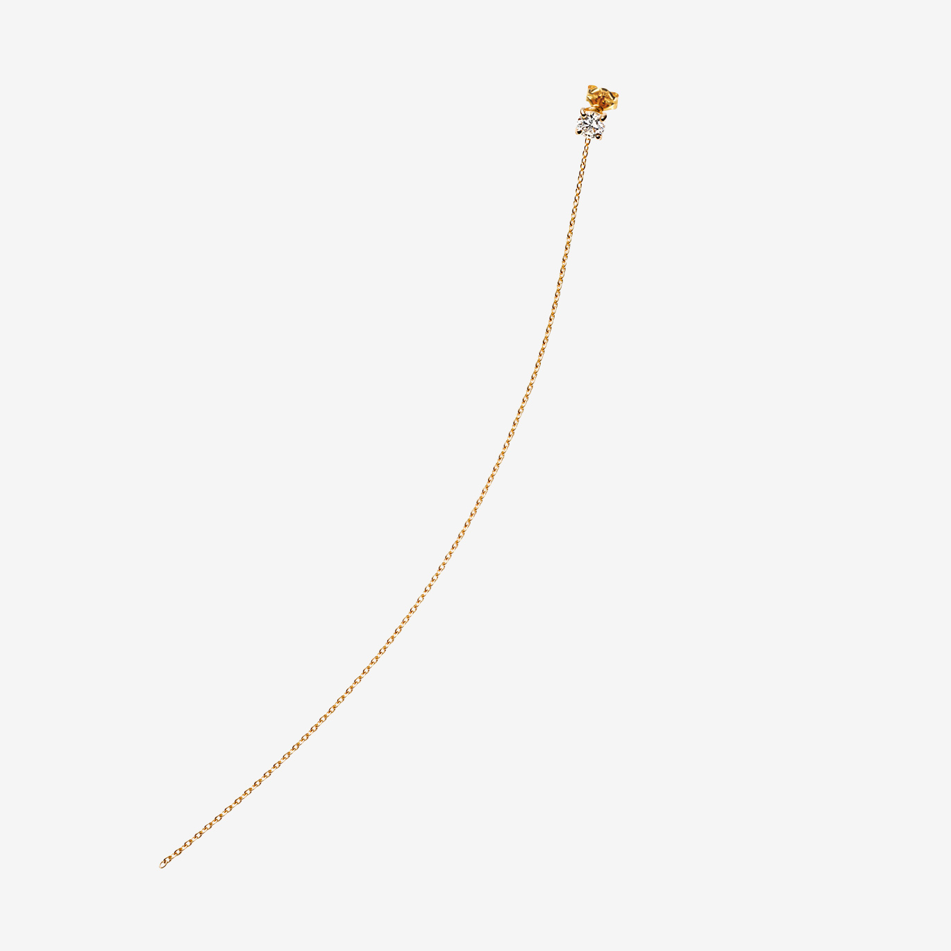 チェーンピアスチャーム 12cm(K10YG)