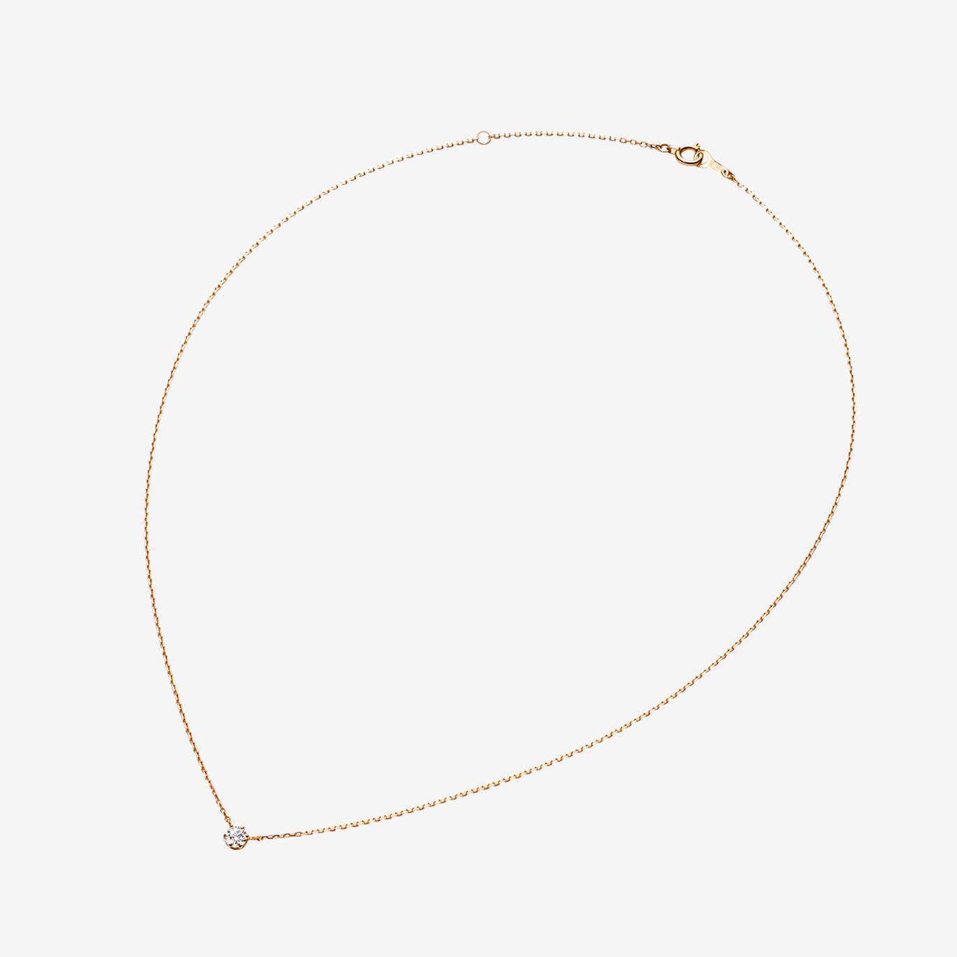 ‘マ ジョリ’ ダイヤモンドネックレス 0.15ct(K18PG)