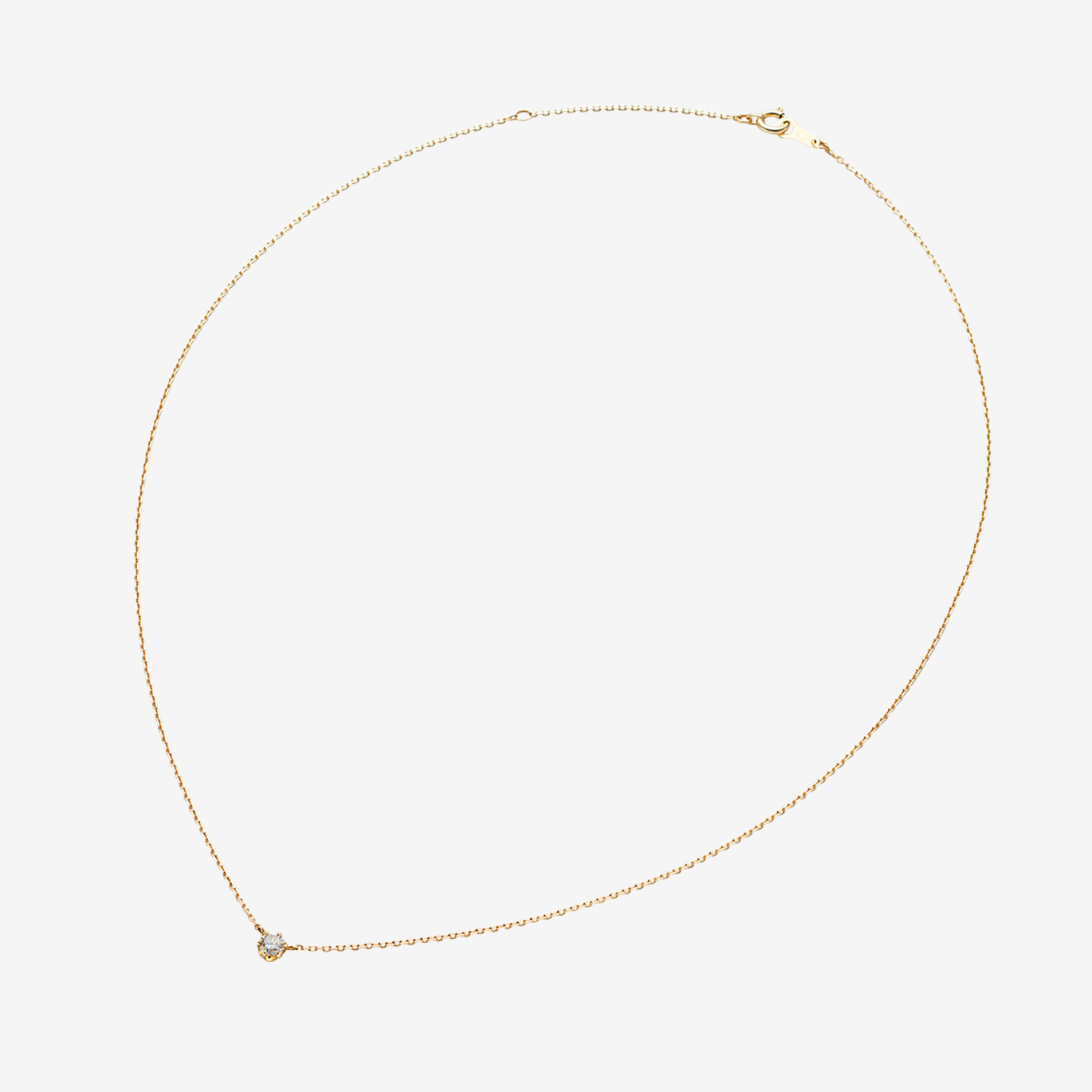 ‘マ ジョリ’ ダイヤモンドネックレス 0.15ct(K18YG)