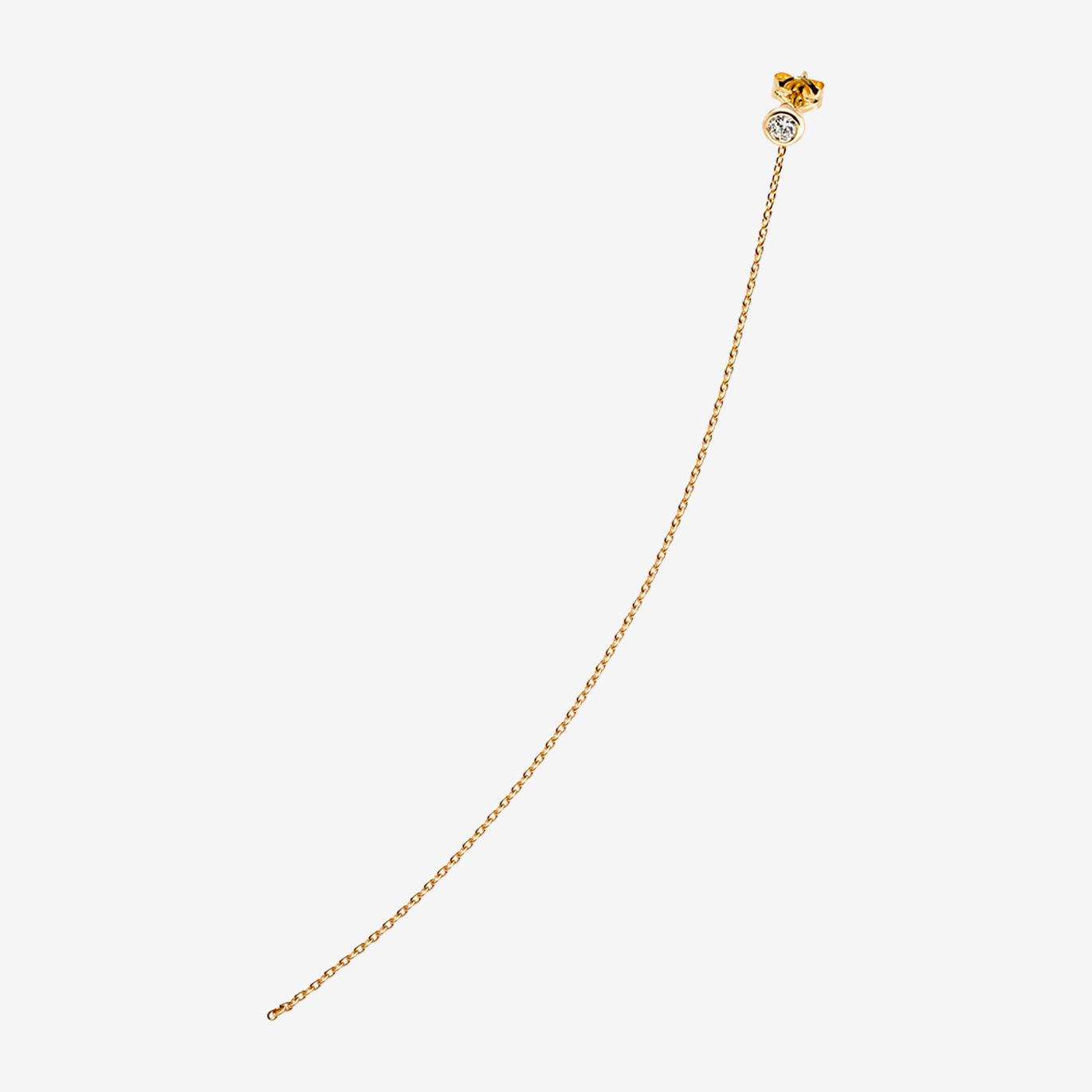 チェーンピアスチャーム 10cm(K10YG)
