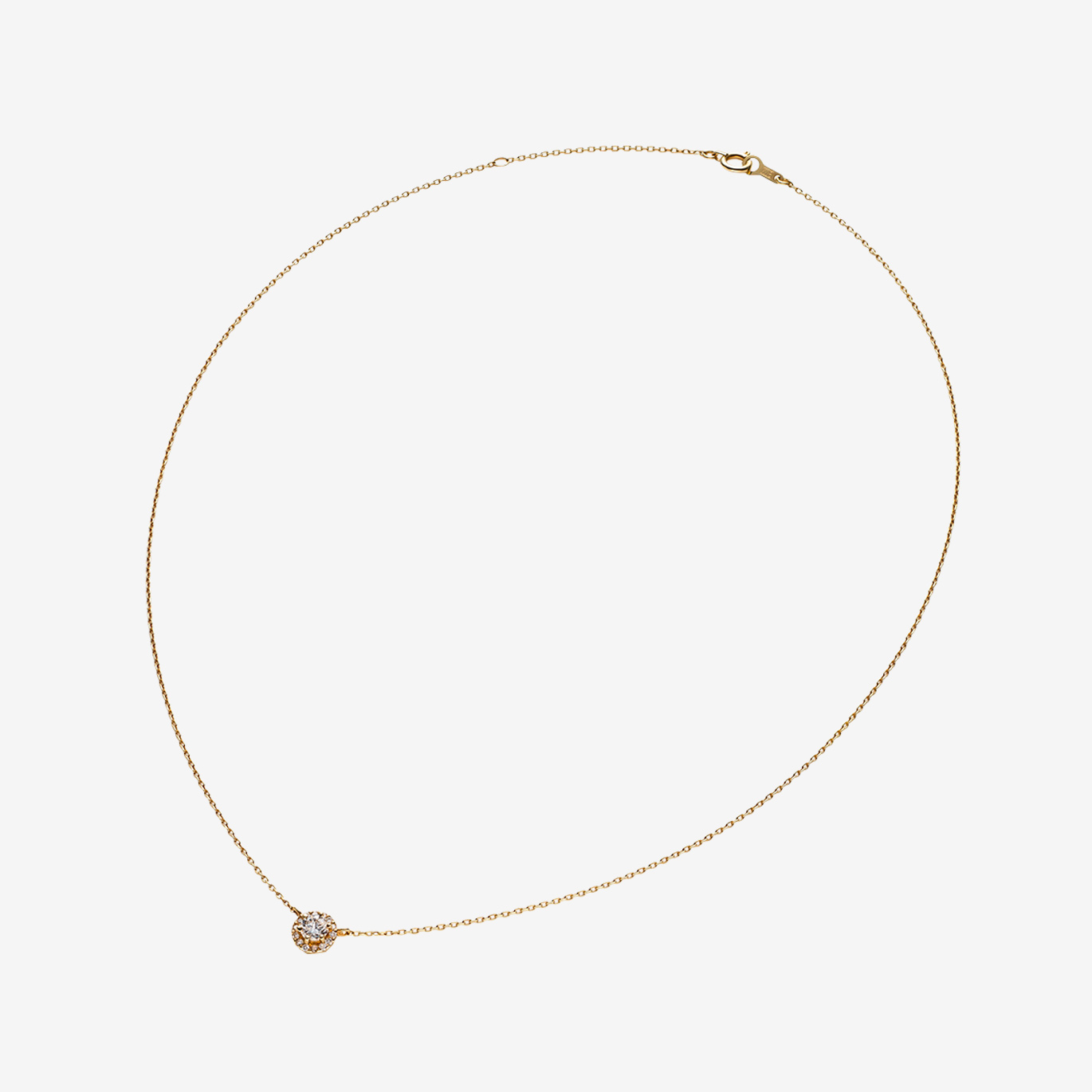 ‘ジョア ドゥ アニヴェルセル’ ダイヤモンドネックレス 0.23ct(K18YG)