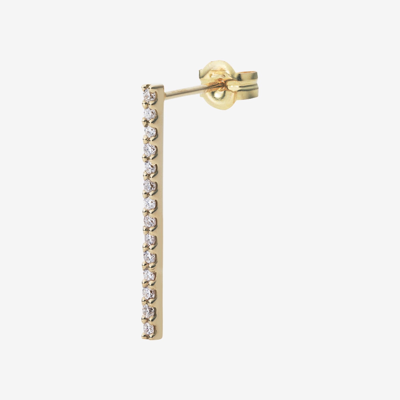 パヴェダイヤバーピアス(K10YG)