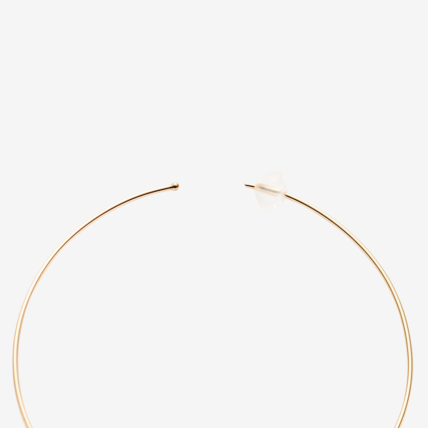 ‘リトゥム’2パールフープピアス(K10YG)