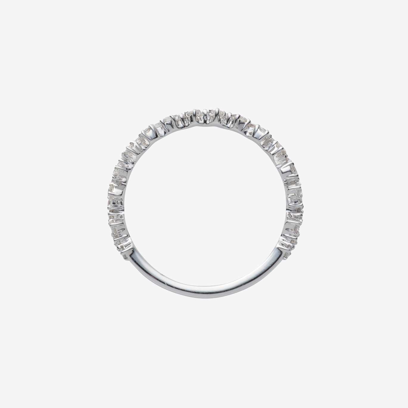 ランダムラインダイヤモンドリング(K18WG) | ジュエリー・アクセサリー