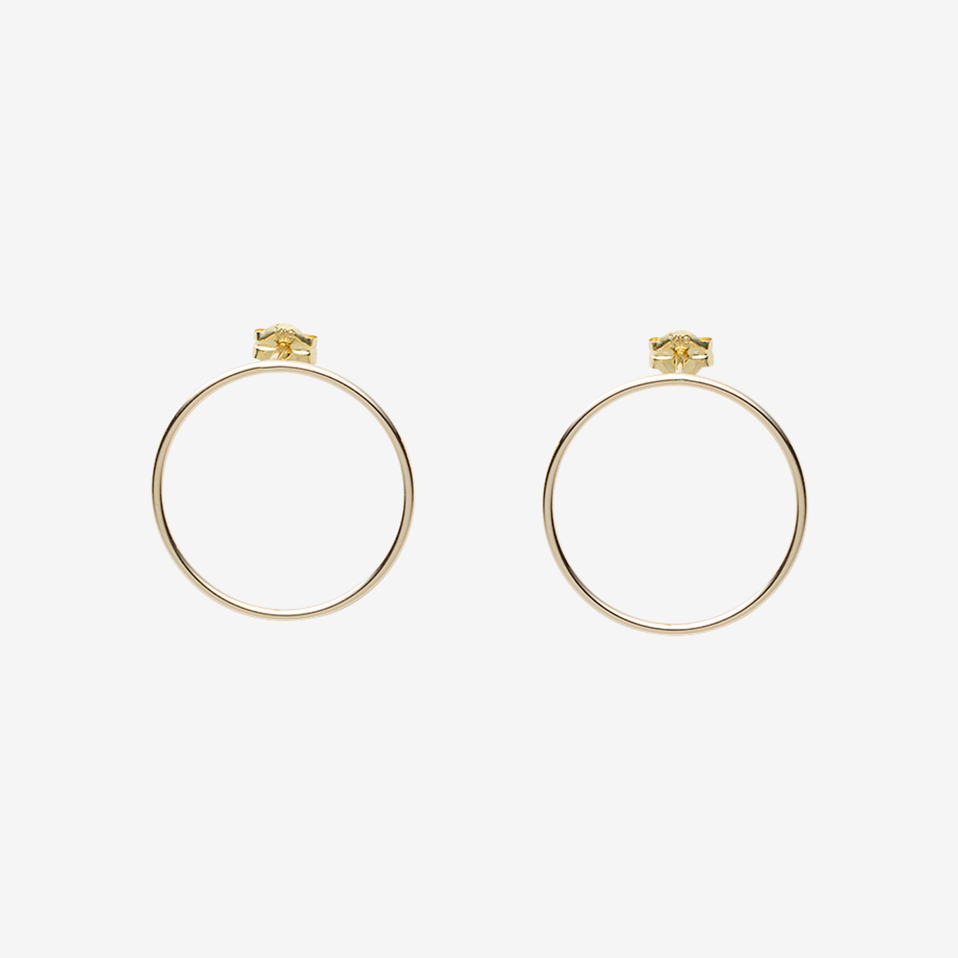 ゴールドサークルピアスS(K18YG)