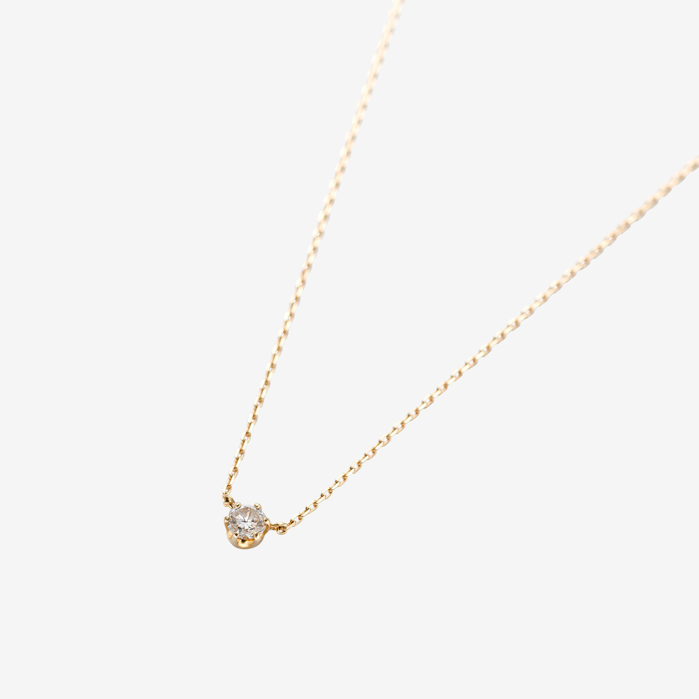 ‘マ ジョリ’ ダイヤモンドネックレス 0.15ct(K18YG)
