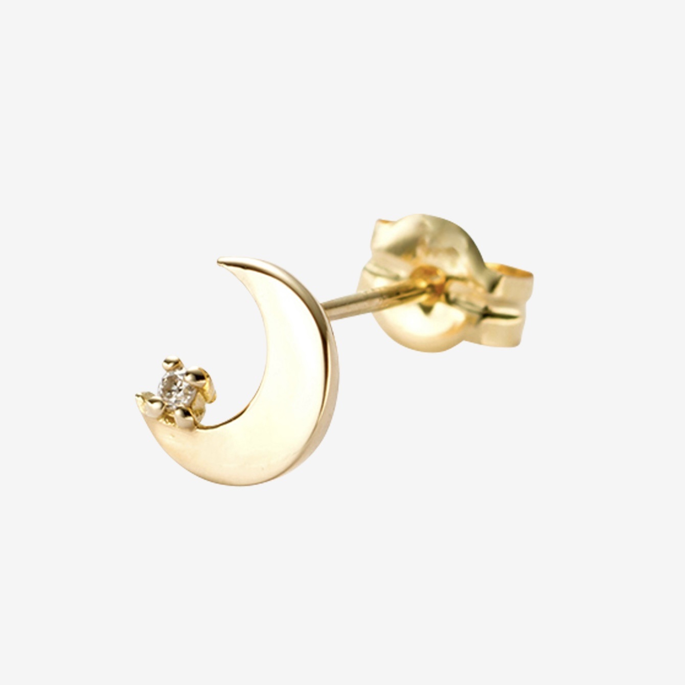 ‘リュンヌ’ ゴールドプチピアス(K10YG)　※左耳用