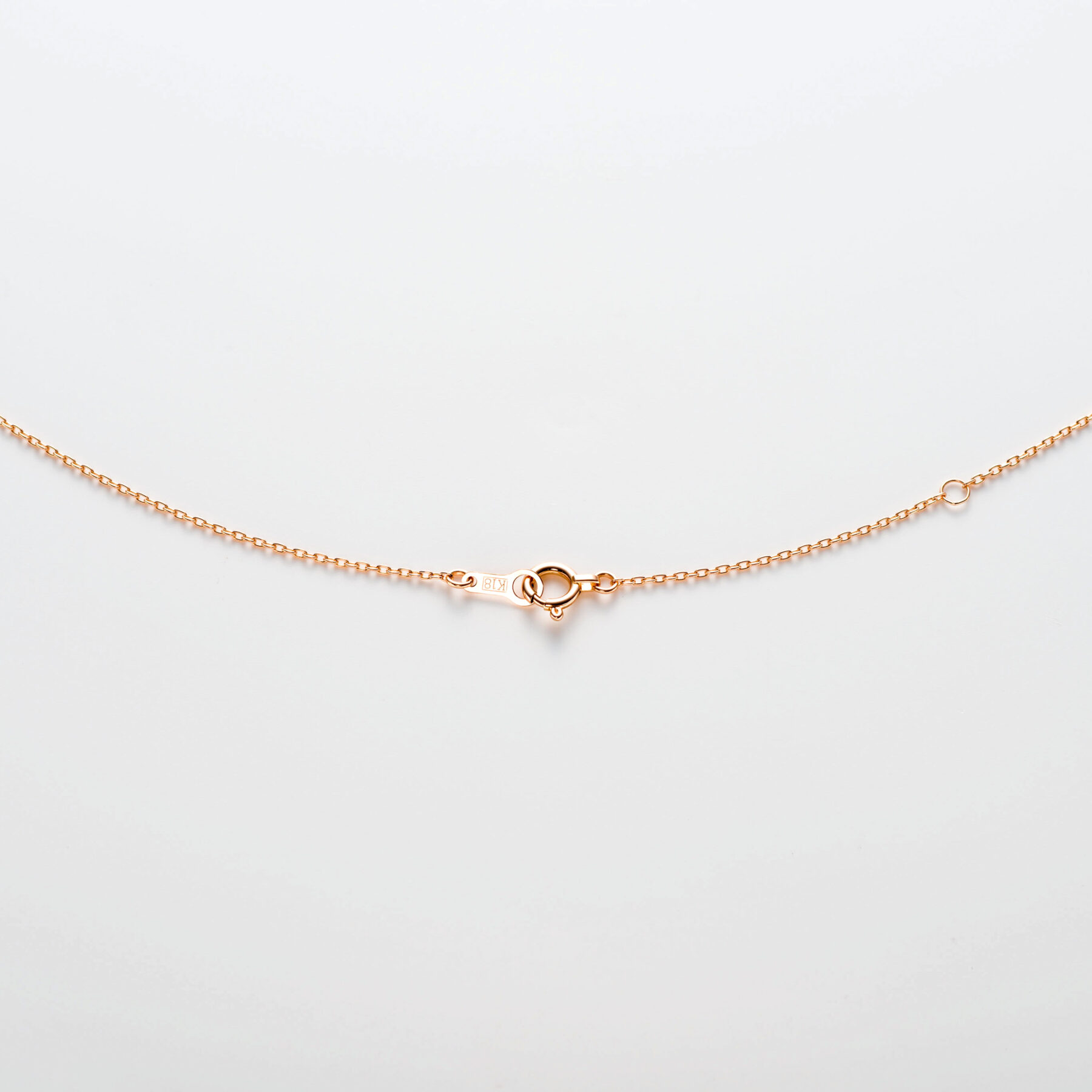 ‘アンプルミエ’ ダイヤモンドネックレス0.07ct(K18PG)