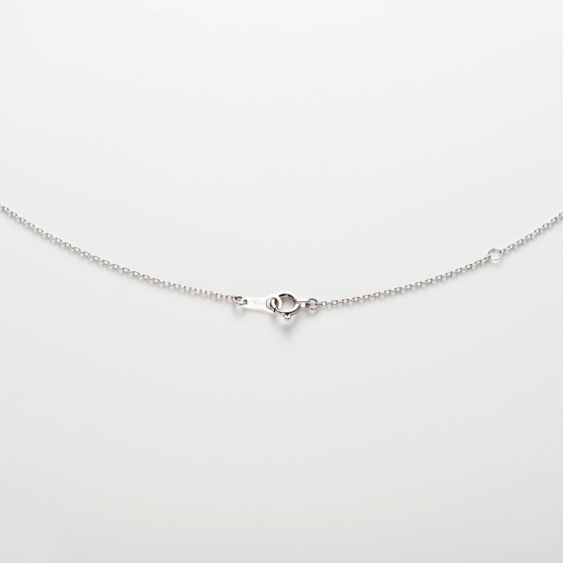 ‘アンプルミエ’ ダイヤモンドネックレス 0.18ct(K18WG)